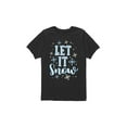 thumbnail image 1 of Instant Message - Let It Snow - Toddler Short Sleeve Tee, 1 of 5