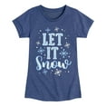 thumbnail image 1 of Instant Message - Let It Snow - Toddler and Youth Short Sleeve T-Shirt, 1 of 5
