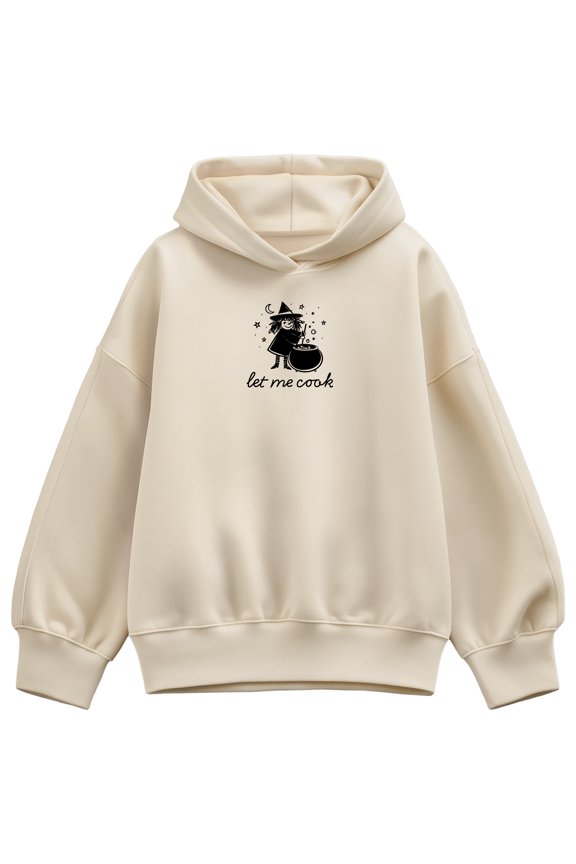 - Let Me Cook Witch Oversized Fleece Hoodie Sweatshirt