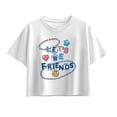 thumbnail image 1 of Instant Message - Let's Be Friends Beads - Youth Girls Boxy T-Shirt, 1 of 5