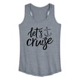 thumbnail image 1 of Instant Message - Let's Cruise Graphic Racerback Tank, 1 of 5