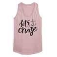 thumbnail image 1 of Instant Message - Let's Cruise - Women's Racerback Tank, 1 of 5