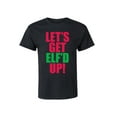 thumbnail image 1 of Instant Message - Let's Get Elf'd Up - Men's Short Sleeve Graphic T-Shirt, 1 of 5