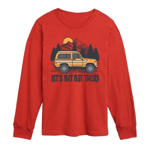 Instant Message - Let's Get Out There Long Sleeve Graphic T-Shirt
