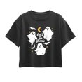 thumbnail image 1 of Instant Message - Let's Go Ghouls Short Sleeve Boxy Graphic T-Shirt, 1 of 5