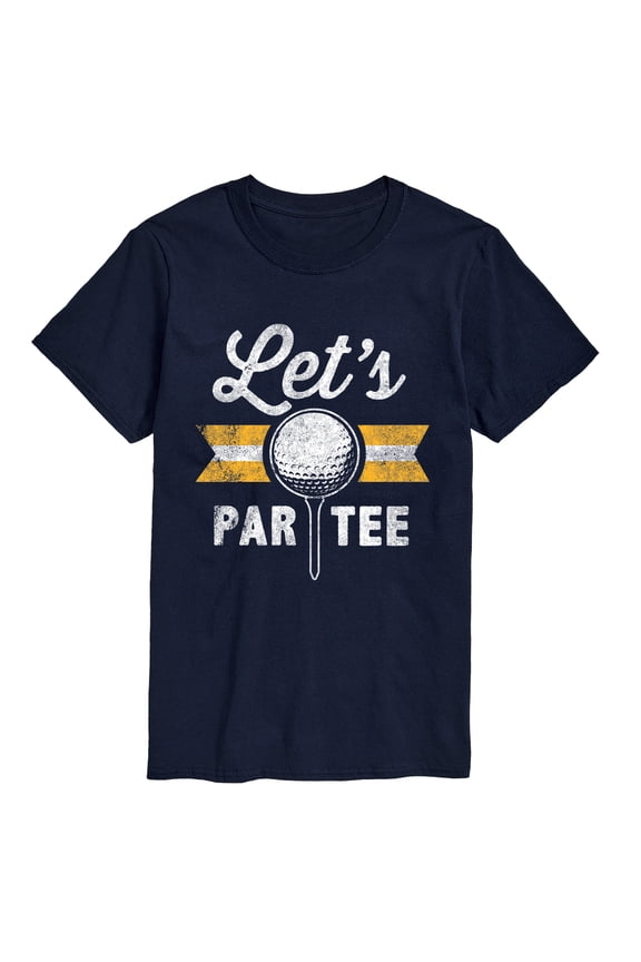 - Let's Par Tee - Men's Short Sleeve Graphic T-Shirt