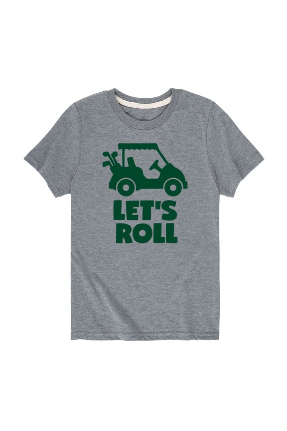 - Let's Roll Golf Cart - Youth Short Sleeve Tee