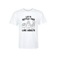 thumbnail image 1 of Instant Message - Let's Settle This Like Adults Rock Paper Scissors - Men's Short Sleeve Graphic T-Shirt, 1 of 5