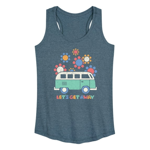 Instant Message - Lets Get Away - Women's Racerback Tank Top