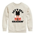 thumbnail image 1 of Instant Message - Lets Get Crackin Nut Cracker Christmas - Toddler & Youth Crewneck Fleece Sweatshirt, 1 of 6