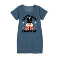 thumbnail image 1 of Instant Message - Lets Get Crackin Nut Cracker Christmas - Toddler & Youth Girls Fleece Dress, 1 of 6
