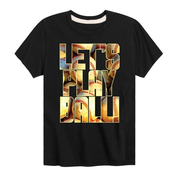 Instant Message - Lets Play Ball - Toddler & Youth Short Sleeve Graphic T-Shirt