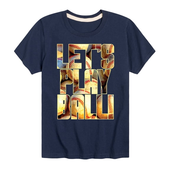 Instant Message - Lets Play Ball - Toddler & Youth Short Sleeve Graphic T-Shirt