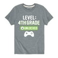 thumbnail image 1 of Instant Message - Level 4th Grade Unlocked - Youth Short Sleeve Graphic T-Shirt, 1 of 6