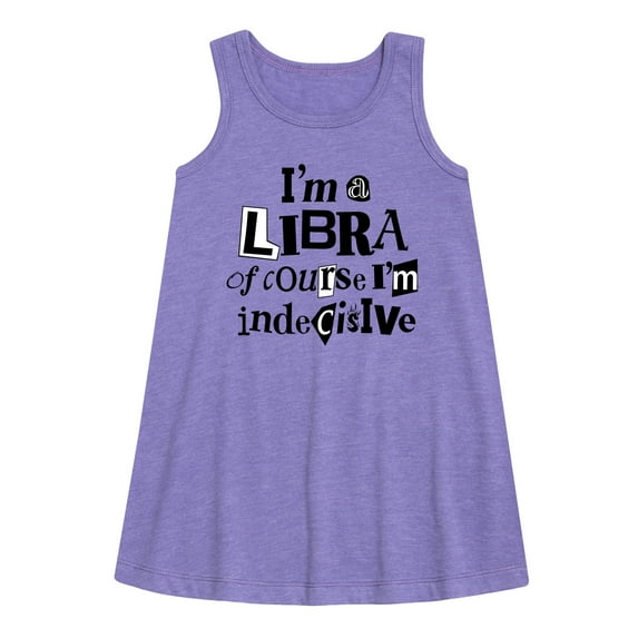 Instant Message - Libra Indecisive - Toddler & Youth Girls A-line Dress