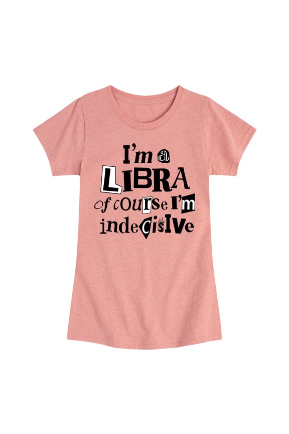 - Libra Indecisive - Toddler & Youth Girls Short Sleeve Graphic T-Shirt