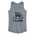thumbnail image 1 of Instant Message - Libra Indecisive - Women's Racerback Tank Top, 1 of 6