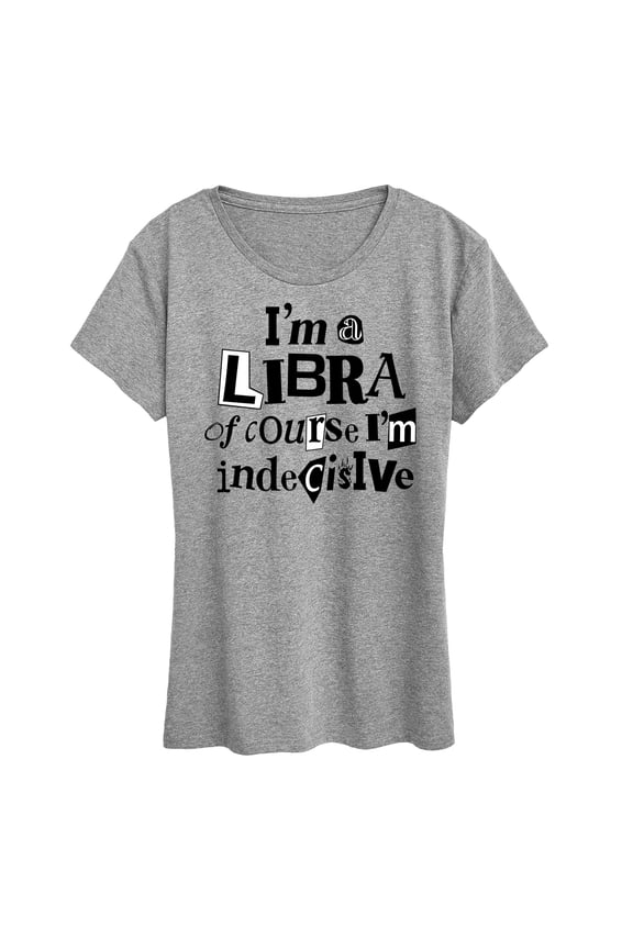 - Libra Indecisive - Women's Short Sleeve Graphic T-Shirt