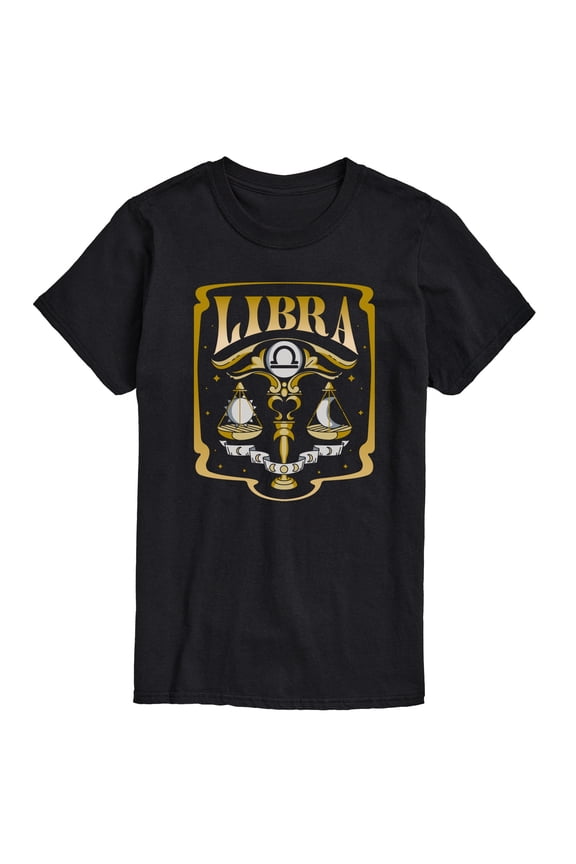 - Libra Zodiac - Men's Short Sleeve Graphic T-Shirt