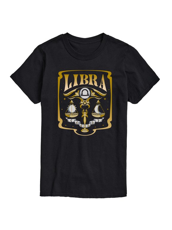 - Libra Zodiac Men's Short Sleeve Graphic T-Shirt