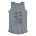 thumbnail image 1 of Instant Message - Library Card Stamps - Women's Racerback Tank Top, 1 of 6
