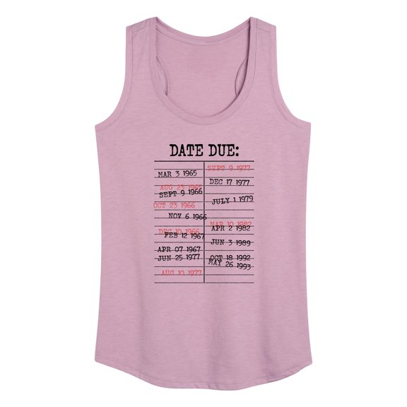 Instant Message - Library Card Stamps - Women's Racerback Tank Top