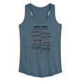 thumbnail image 1 of Instant Message - Library Card Stamps - Women's Racerback Tank Top, 1 of 6