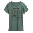 thumbnail image 1 of Instant Message - Library Card Stamps - Women's Short Sleeve Graphic T-Shirt, 1 of 7