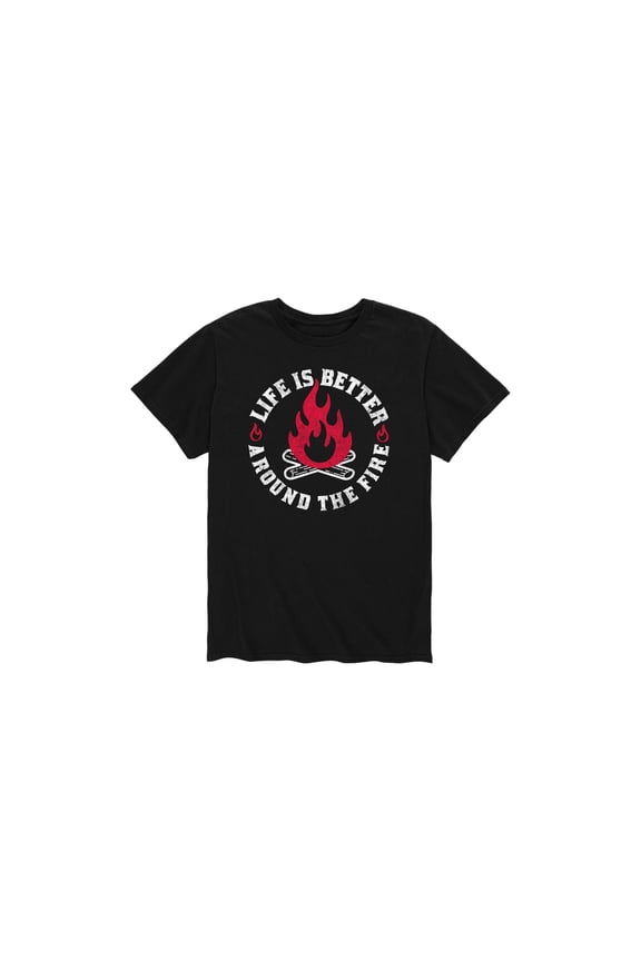 - Life Is Better Around The Fire - Men's Short Sleeve Graphic T-Shirt