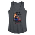 thumbnail image 1 of Instant Message - Life Is Better On A Tractor - Country Girl Casuals - Women's Racerback Tank Top, 1 of 6
