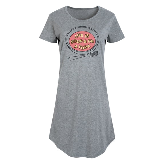 Instant Message - Life Is Soup; I'm A Fork - Women's Any Way Dress