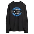 thumbnail image 1 of Instant Message - Life Isn't All Fishing Long Sleeve Graphic T-Shirt, 1 of 4