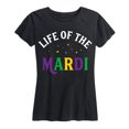 thumbnail image 1 of Instant Message - Life Of The Mardiouisiana Mardis Gras Drinking - Women's Short Sleeve Graphic T-Shirt, 1 of 5