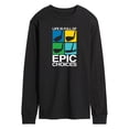 thumbnail image 1 of Instant Message - Life is Full of Epic Choice Golf Long Sleeve Graphic T-Shirt, 1 of 6