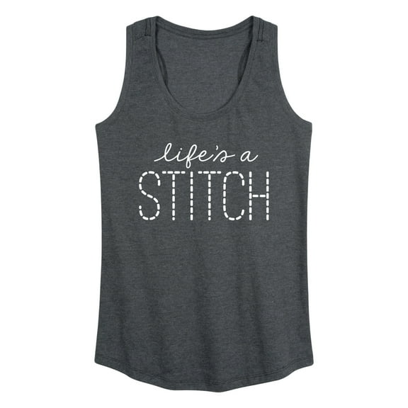 Instant Message - Lifes A Stitch - Women's Racerback Tank Top