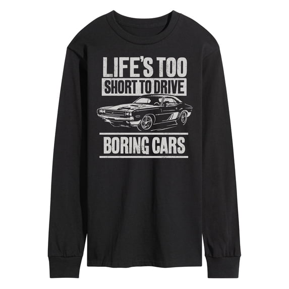 Instant Message - Lifes Too Short Boring Cars - Men's Long Sleeve T-Shirt