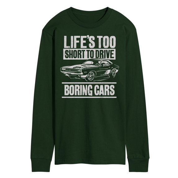 Instant Message - Lifes Too Short Boring Cars - Men's Long Sleeve T-Shirt