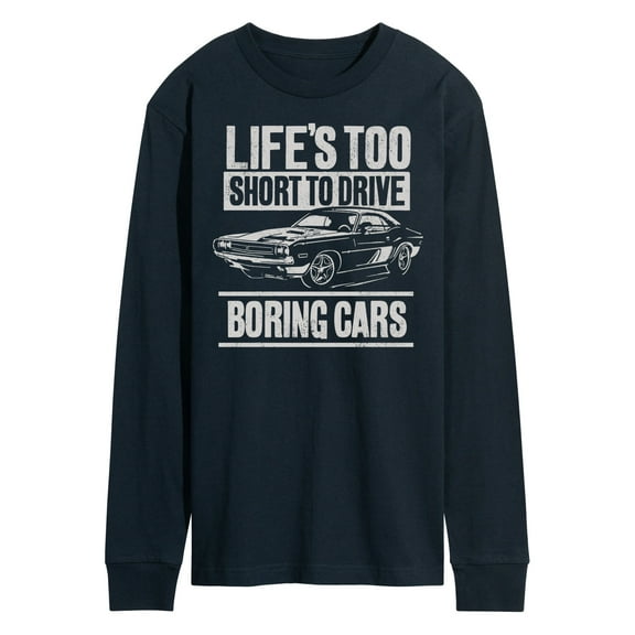 Instant Message - Lifes Too Short Boring Cars - Men's Long Sleeve T-Shirt