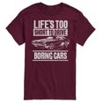thumbnail image 1 of Instant Message - Lifes Too Short Boring Cars - Men's Short Sleeve Graphic T-Shirt, 1 of 6