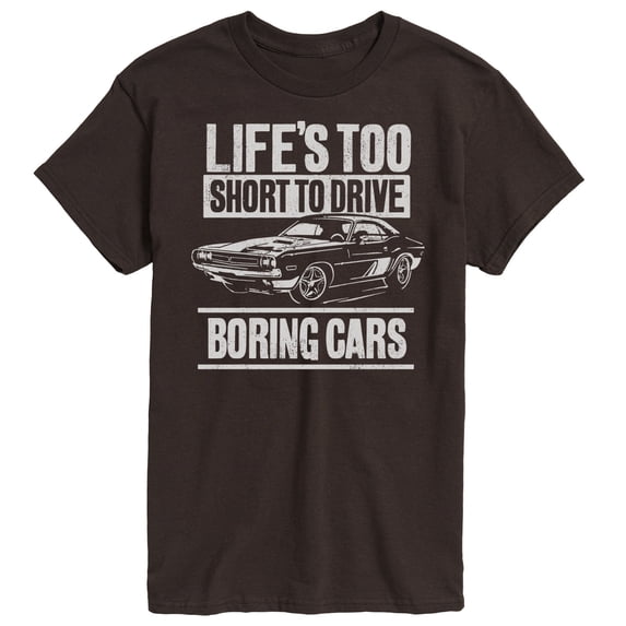 Instant Message - Lifes Too Short Boring Cars - Men's Short Sleeve Graphic T-Shirt