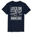 thumbnail image 1 of Instant Message - Lifes Too Short Boring Cars - Men's Short Sleeve Graphic T-Shirt, 1 of 6