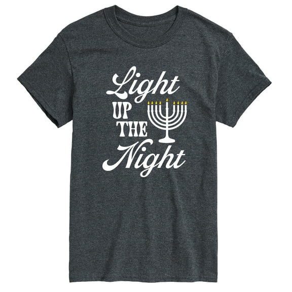 Instant Message - Light Up The Night Menora - Men's Short Sleeve Graphic T-shirt