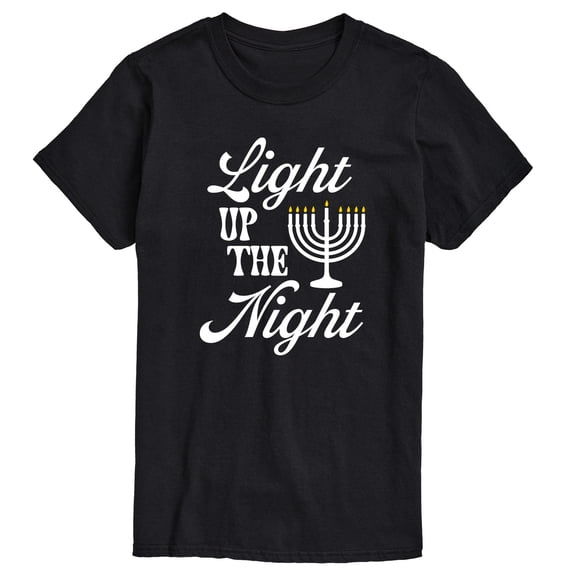 Instant Message - Light Up The Night Menora Short Sleeve Graphic T-Shirt