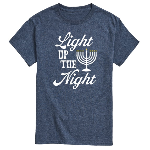 Instant Message - Light Up The Night Menora Short Sleeve Graphic T-Shirt