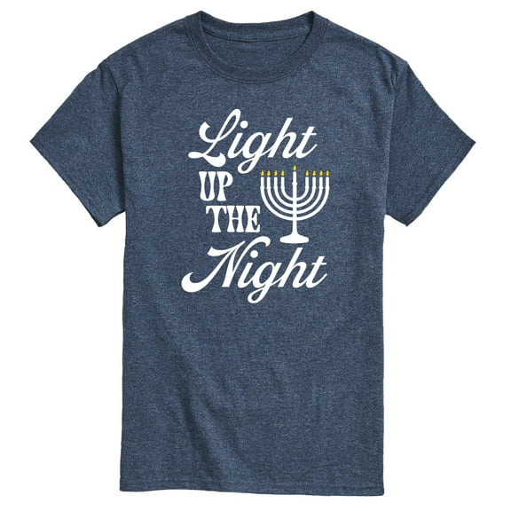 Instant Message - Light Up The Night Menora - Men's Short Sleeve Graphic T-shirt