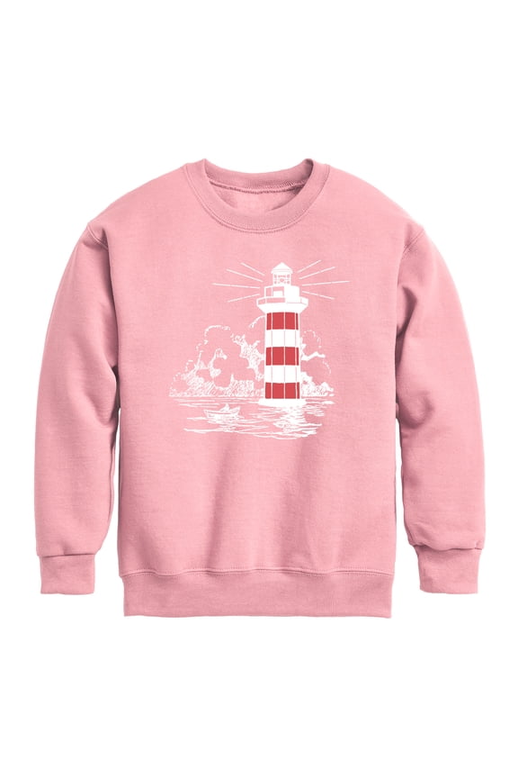 - Lighthouse Graphic Long Sleeve Fleece Sweatshirt