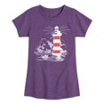 thumbnail image 1 of Instant Message - Lighthouse Fitted Short Sleeve Graphic T-Shirt, 1 of 5