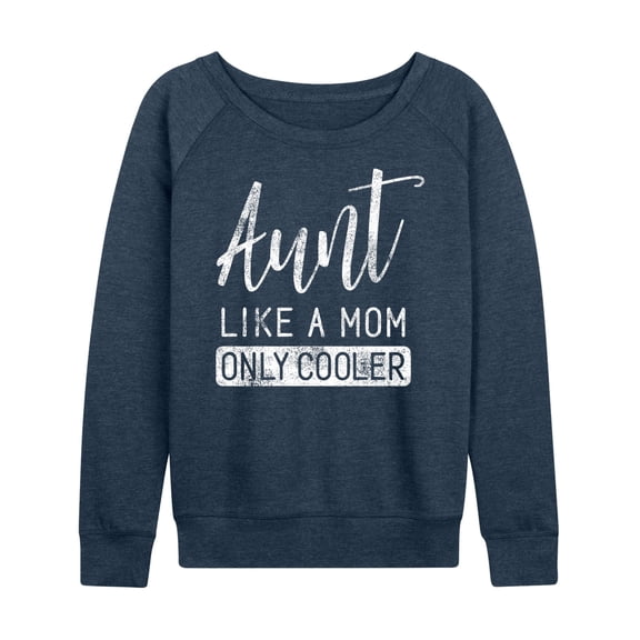 Instant Message - Like A Mom Only Cooler - Women's Lightweight French Terry Long Sleeve Shirt
