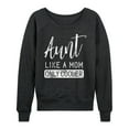 thumbnail image 1 of Instant Message - Like A Mom Only Cooler - Women's Lightweight French Terry Long Sleeve Shirt, 1 of 6