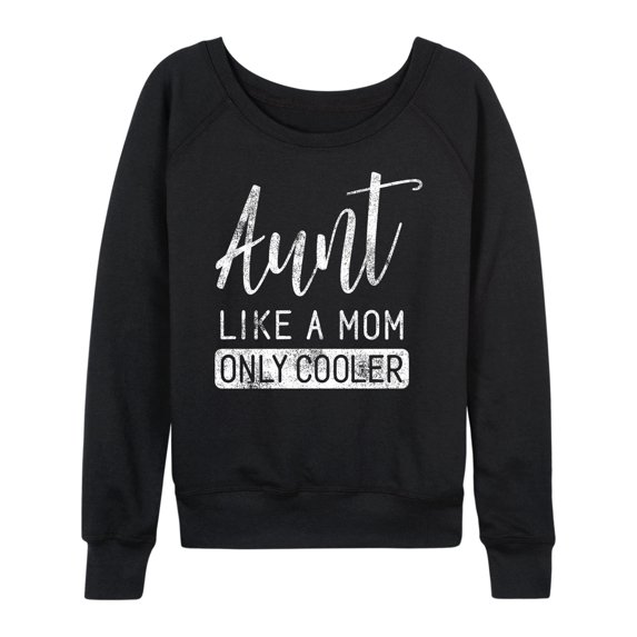 Instant Message - Like A Mom Only Cooler - Women's Lightweight French Terry Long Sleeve Shirt